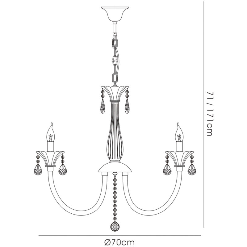 Lockett Chandelier, 8 Light