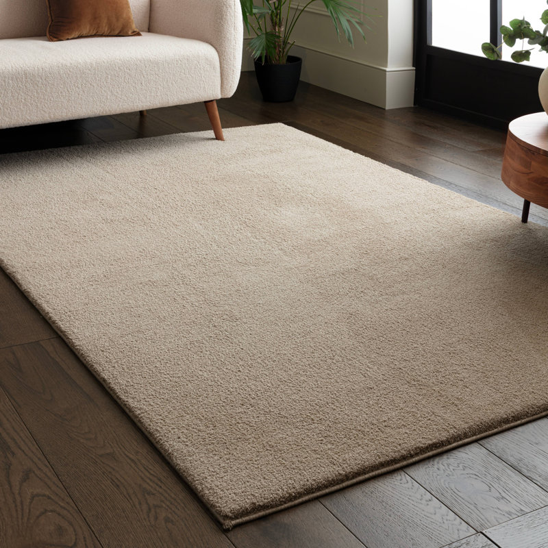 Symaya Cosy Shaggy Beige Area Rug, Rectangle 160 x 230 cm