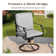 Swivel Patio Dining Armchair With Cushions(set Of 4)