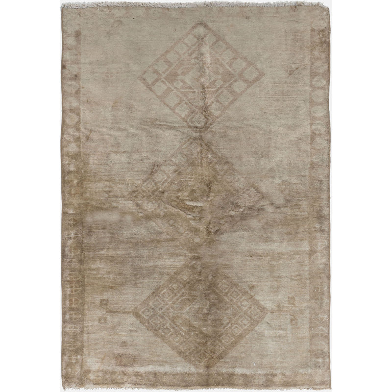 One-of-a-Kind 3'8" X 5'2" Hand Knotted Area Rug