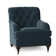 Fauteuil à coussin en duvet capitonné Devan