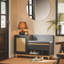 Alexzandar Polyester Upholstered Storage Bench-701473372