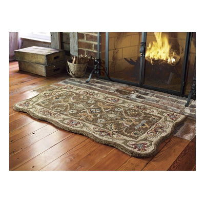 Tapis noir en laine touffeté à la main McLean