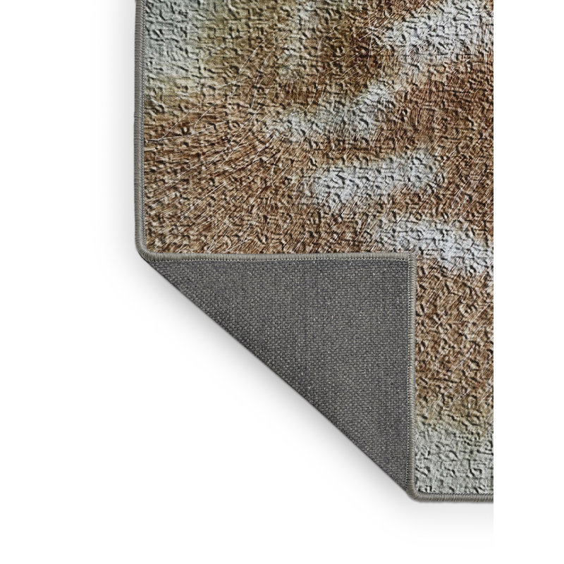 Tapis brun Deer, Rectangle 2 pi x 4 pi