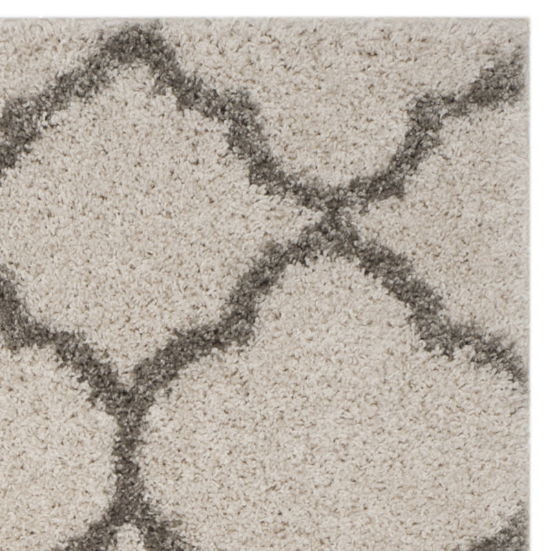 Helsel Shag Performance Geometric Rug, Square 6'7"
