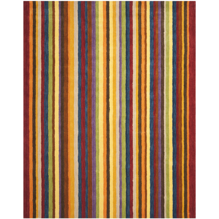 Frann Hand Loomed Wool Striped Rug