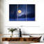 Lune jaune d'Alvord en hiver-107999491