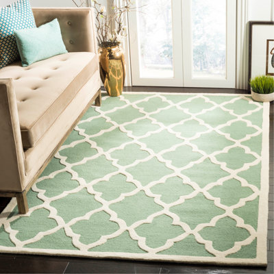 Cannen Hand Tufted Wool Geometric Rug