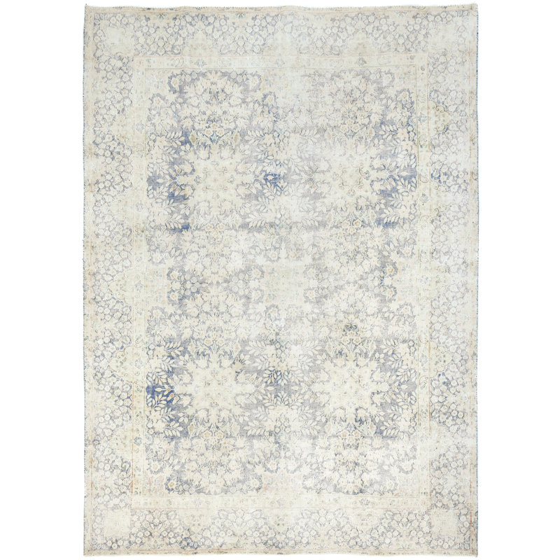 Tapis oriental bleu 8X11 One-of-a-Kind