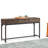 Banting 54"W Solid Wood Mid-Century Modern Sofa Table with 3 Drawers and Metal Base