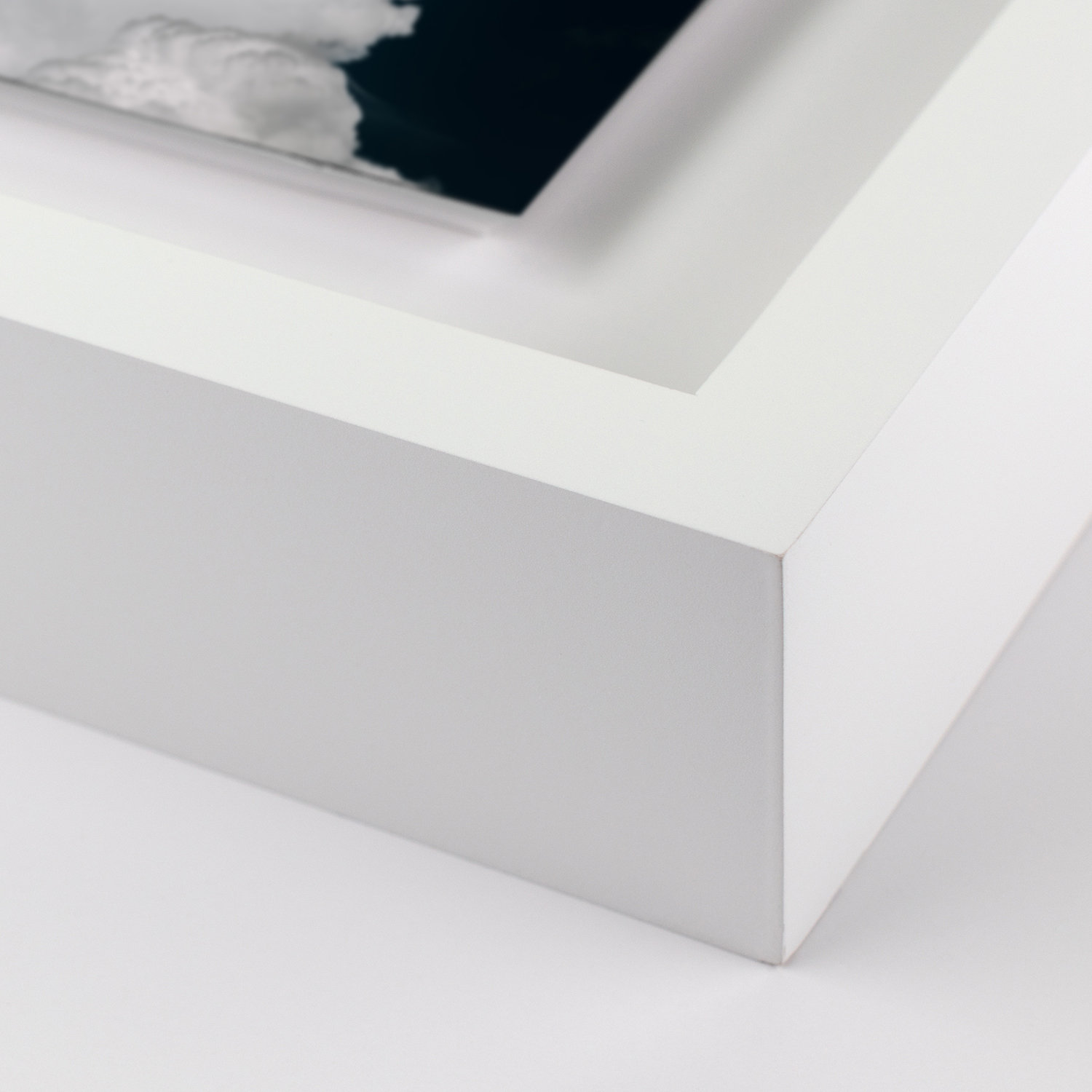 Michael Schauer "Cumulus" Print, 51" H x 72" W x 2.5" D, White