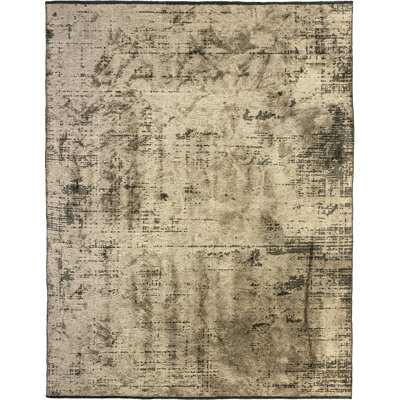 Rapture Abstract Cotton Beige Area Rug