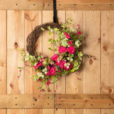 Handcrafted Faux Dahlia 28'' Wreath