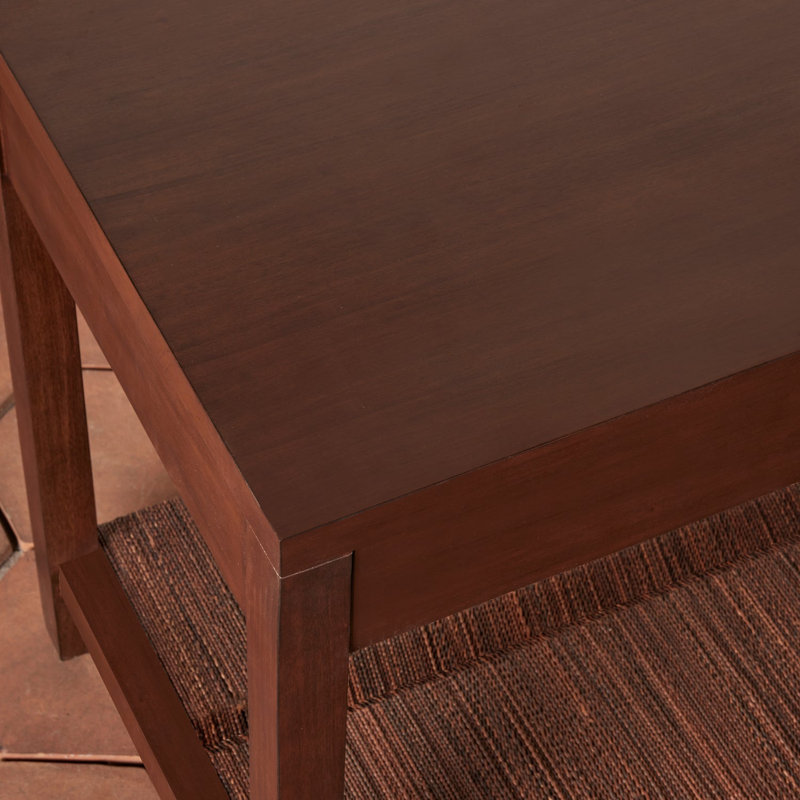 Textura Bedside Table in Natural, Dark Brown