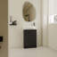 Meuble-lavabo autoportant de 23 po avec lavabo et portes à fermeture douce-1210025994