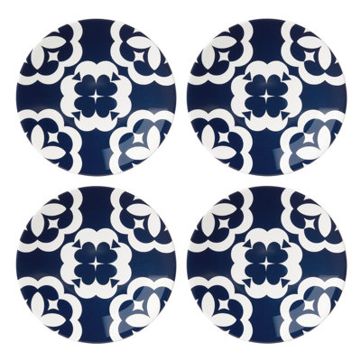 Elegant Geo Porcelain Dinner Plate
