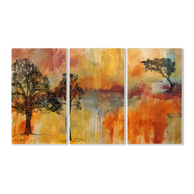 «On the Edge Triptych», ensemble de 3 reproductions de peintures murales