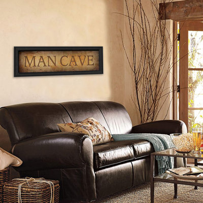 «Man Cave», art mural encadré pour salon, impression murale par John Jones