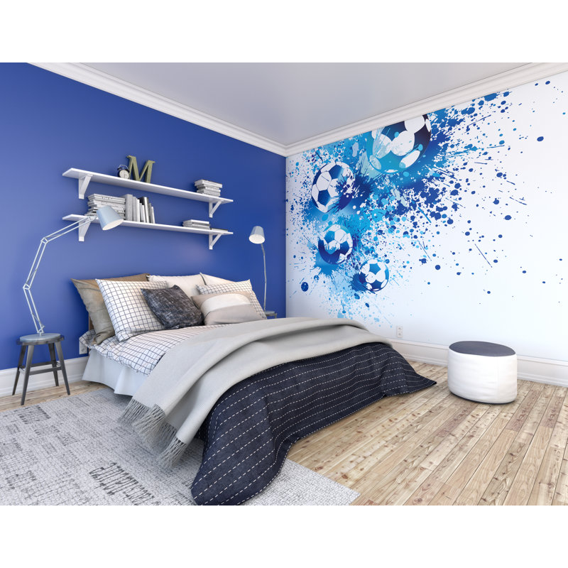 Matte Non-Pasted Wall Mural, Blue, 280cm L x 350cm W