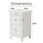 35cm W Manufactured Wood Bedside Table-2145030265