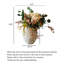 Pièce d'art floral en forme de fleur de style naturel en empereur pour la décoration et la présentation de la maison.