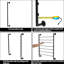 Wall Mounted Ribbon Rack Wrapping Paper Rack