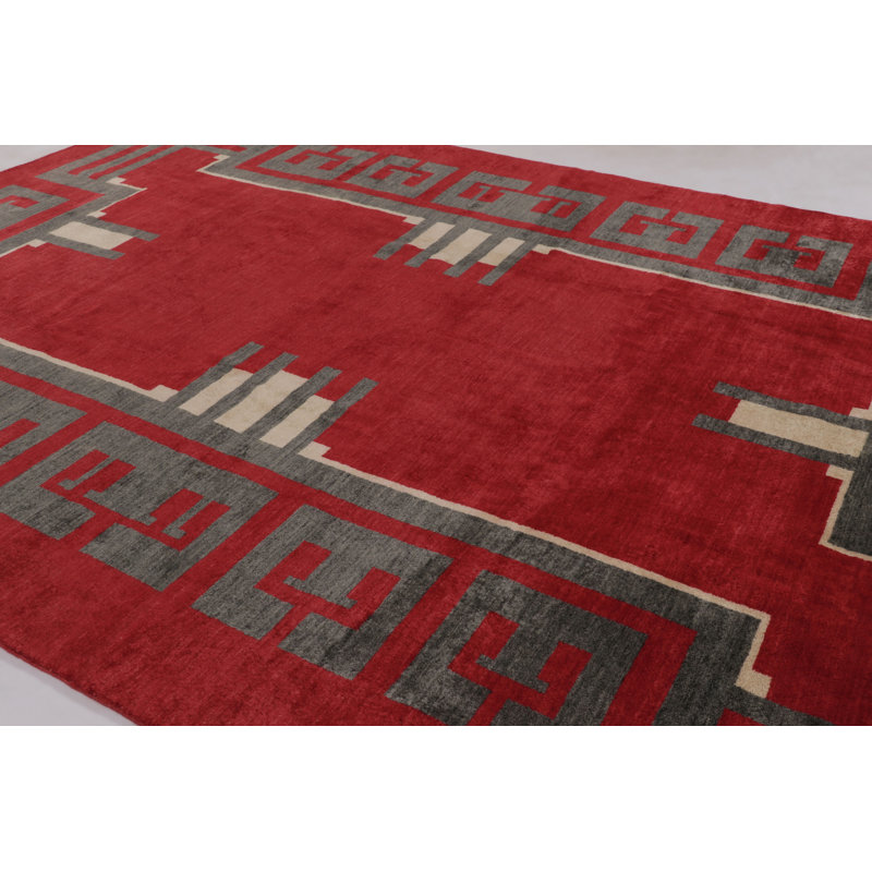Art Deco One-of-a-Kind 10'0X14'8 Hand Knotted Area Rug