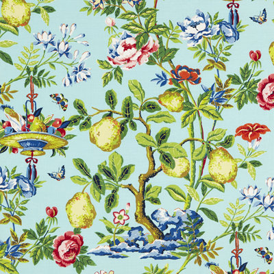Jardin Shantung Garden Cotton Print Fabric