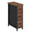 Narrow Side Table with 3 Fabric Drawers for Small Spaces