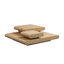 Table basse modulaire empilable 3 pièces en MDF pour salon, sans assemblage requis, polyvalente et peu encombrante
