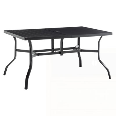 Outdoor Dining Table with 2.16" Umbrella Hole