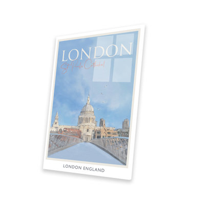 «London St Pauls», affiche de voyage sur plastique / acrylique par Natalie Ryan