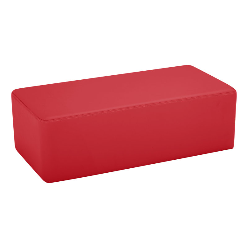 Learniture Structured Rectangle  Stool -Flexible Modular Collaborative Soft Seating For Office, Home, Lounge And School Classrooms With Durable Frame 1017NLG