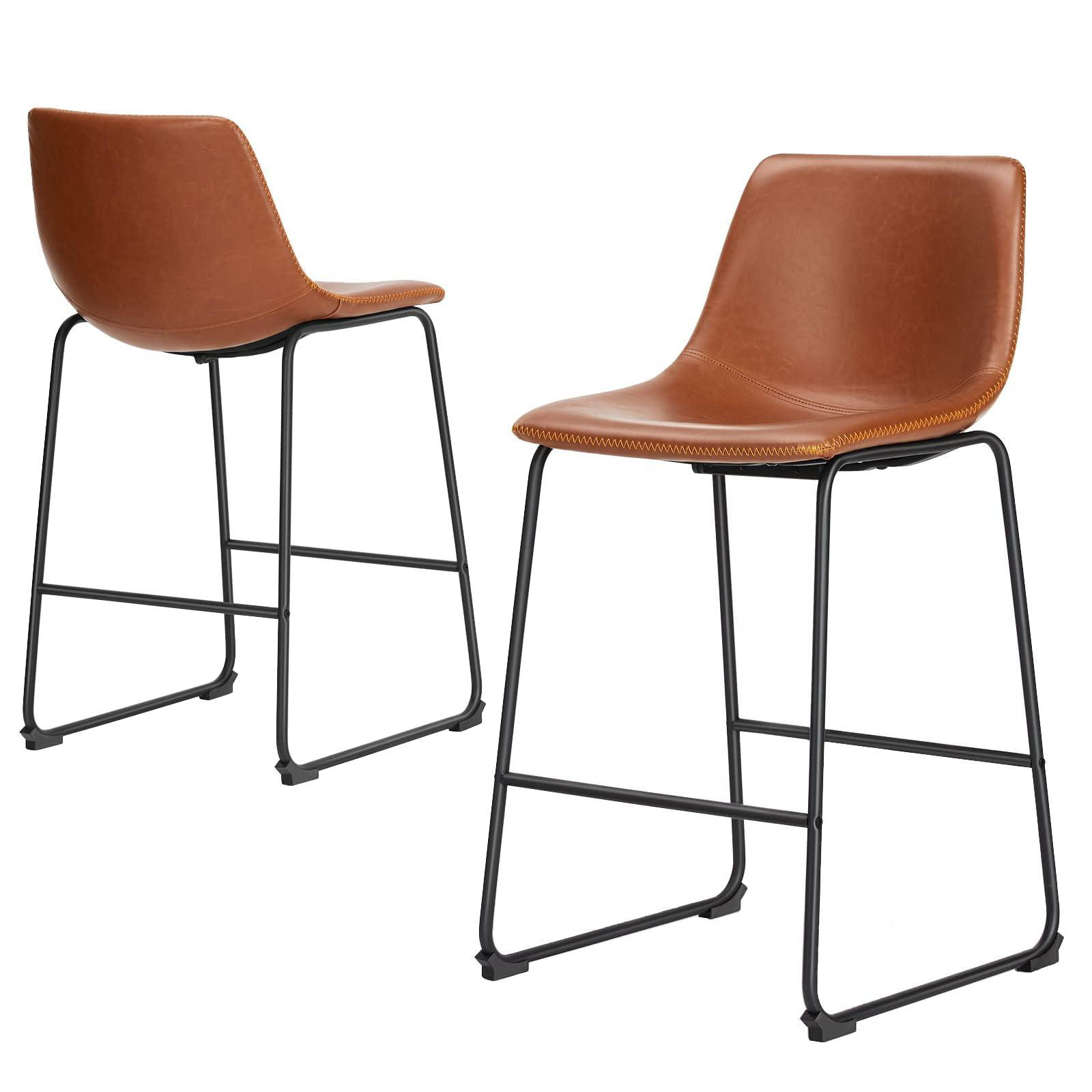 Tall leather bar online stools