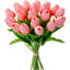 20 pièces de tulipes blanches artificielles 20 pièces de tulipes artificielles corail