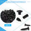 26 supports de coin en L noir pour le bois + 156 vis en acier inoxydable, supports de coin en acier inoxydable pour petits supports en L pour tablettes, supports d'angle robustes pour lit surélevé