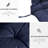 Dark Blue Patio Swing And Bench Seat Cushions, 3, Overstuffed, For Outdoor /Couch, With Tie-Downs Overstuffed Chair 3 - Elegant