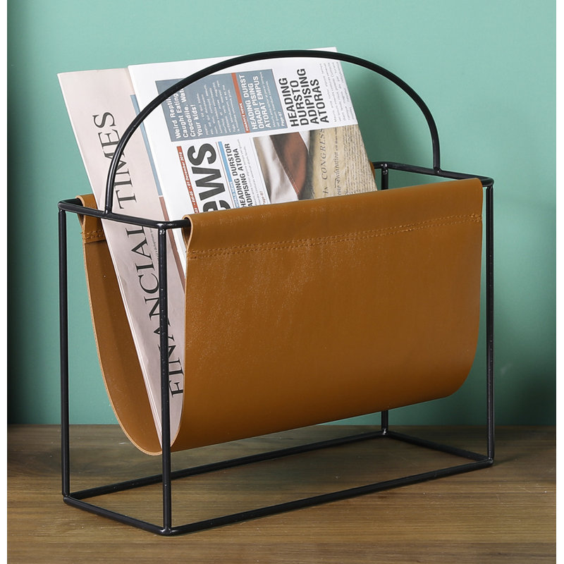 10" Small Free Standing Magazine Rack