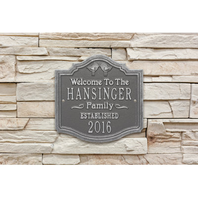 5-Line Wall Address Plaque
