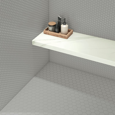 Electro-Funk Gloss 2'' W x 2'' L Porcelain Tile Hexagon Mosaic Sheet
