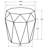 Pringle Grey Octagonal Solid Mango Wood Side Table-861974845