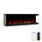 Recessed/Wall Mounted 3-Sided Electric Fireplace With  App And Wifi Smart Control, Panoramic RGB Dimming LED Flames, 1500W/3000W PTC Heating-1821982729