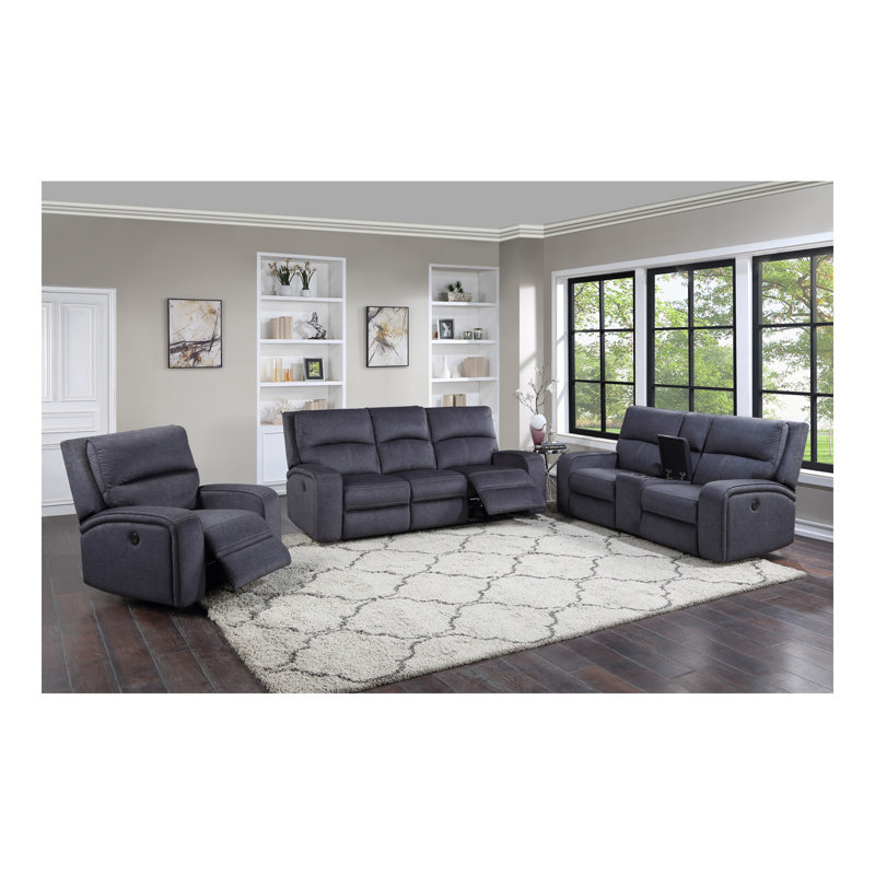 Keily - Canapé inclinable manuel - Gris
