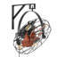 Ventilateur mural 21 pouces avec télécommande E26 6 vitesses sans ampoule