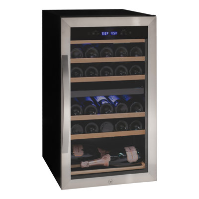 Allavino Cascina Series 28 Bottle Dual Zone Freestanding Wine Cooler Refrigerator with Stainless Steel Door