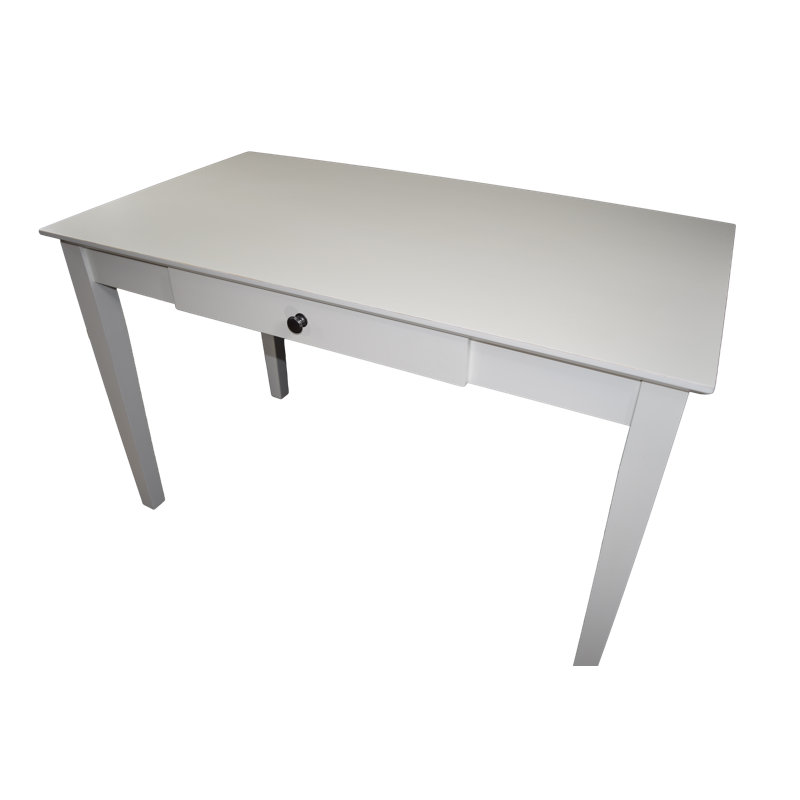 Bureau en bois massif Williams, Blanc