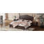 Structure de lit plateforme en bois, lit plateforme de style rétro avec support de traverse en bois-1527942158