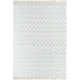 Lavande Geometric Wool Area Rug in Gray/Ivory