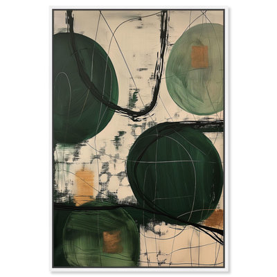 Greenlight Breeze II Canvas Green Abstract Art by Art Remedy