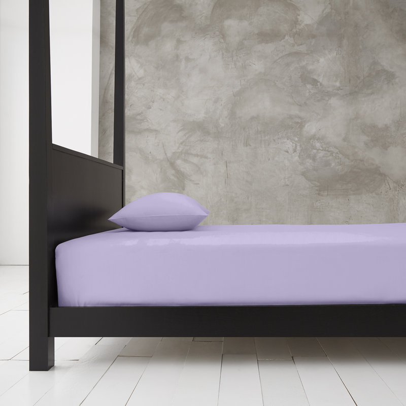 Deep Fitted Sheet 40cm Hotel Quality Solid Colour Polycotton Bedding - Single Double King 4ft Super King Machine Washable